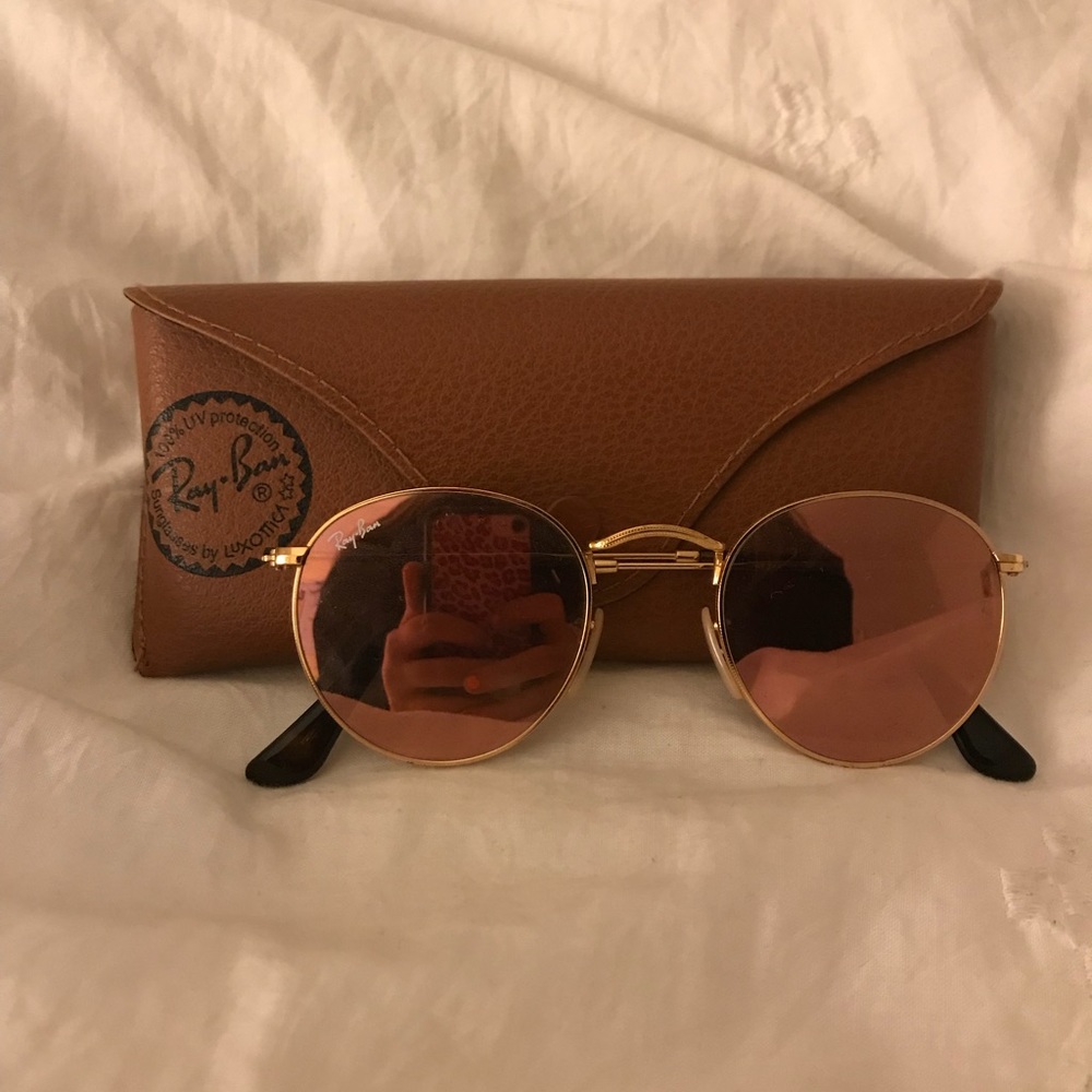 Authentic Pink Round Ray-Bans